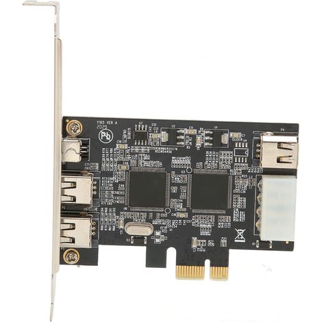 Firewire PCIEx1 auf vier IEEE 1394A-Anschlüsse Adapterkarte für Festplatten, Digitalkameras und Scanner (1/5)