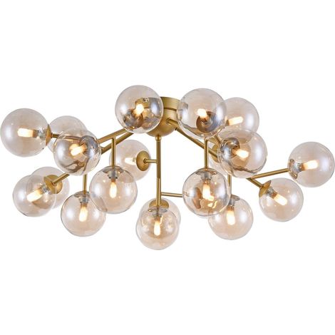 Plafoniera Modern in Metallo Dallas Oro (1/5)