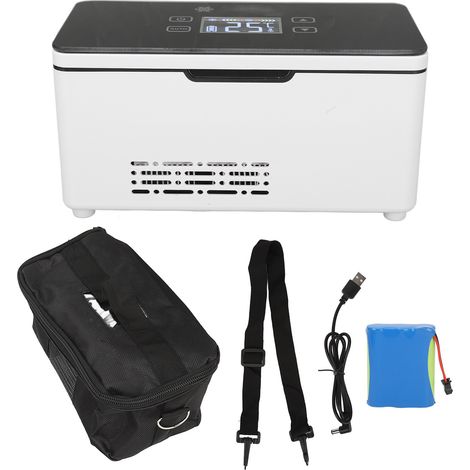 Mini glacière portable pour insuline, réfrigérateur de voyage, glacière de voiture pour insuline médicale. (1/5)