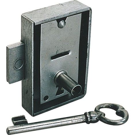 Serrure d'armoire - Axe : 30 mm - Sens : Droite - Largeur : 55 mm -