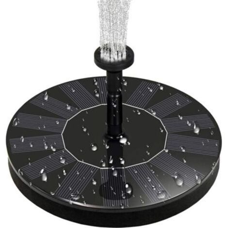 Fontaine solaire pour oiseaux, poissons, étang, jardin, terrasse et aménagement paysager – 1,4 W, sans fil, étanche, idéale pour pelouse et extérieur (1/5)