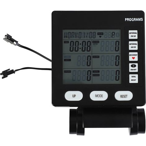 Compteur Vélo D’aviron - Affichage LCD - Compatible Connecteur SM - Mesure Temps Distance Calories Fréquence - 126 x 123 x 47 mm - Noir - 1 Pièce (1/5)