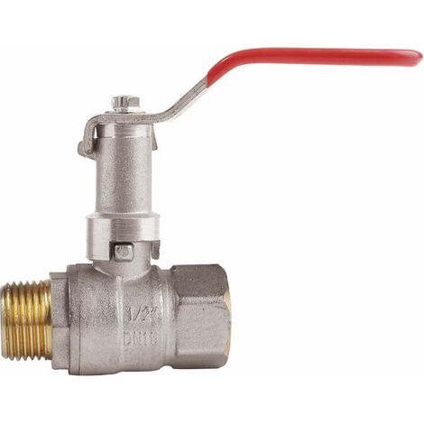 Valvola a sfera MF con maniglia allungata PN 40 1/2"