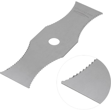 Weißes Stahl-Rasenmähermesser, Rasentrimmeraufsatz mit Sägezähnen, Ersatzteil für Freischneider, Unkrautbekämpfungswerkzeug (1/5)