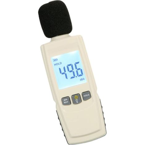 Medidor de nivel de sonido GM1352, detector de decibelios digitales (batería no incluida), medidor de nivel de sonido/ambiental.