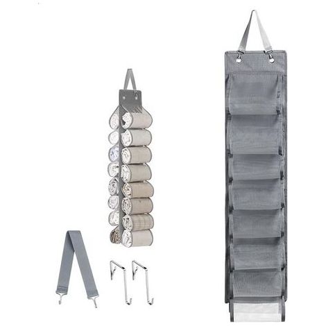 Hängender Kleiderschrank-Organizer – 16 Fächer – Kleiderstange aus Stoff – Aufbewahrungsfach für Kleidung, Schals und Handtücher (1/5)