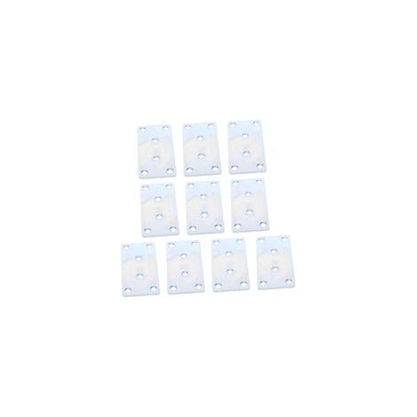 10 Pièces Équerres De Renfort D’angle En Fer 40x80 Mm Support D’étagère Plat Connecteur De Meubles Support D’armoire Stable Usage La Cuisine Lot De (1/4)