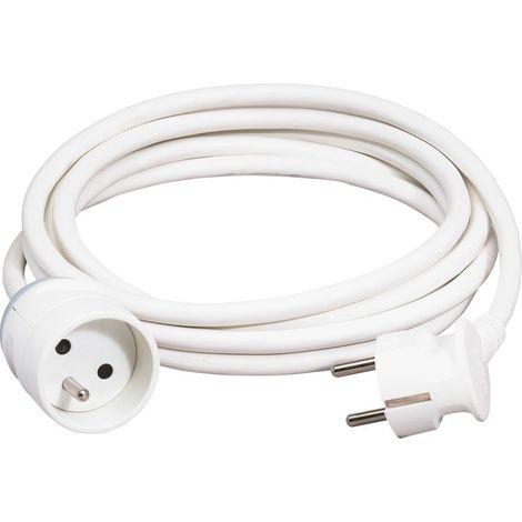 Legrand - Rallonge domestique 2P+T avec éclips de protection longueur 10m - Blanc