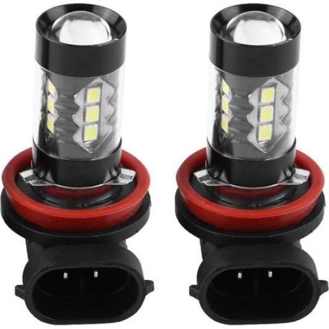 Ampoules LED H8 H11 Xtreme Super Bright 6000K 2 Pcs H11 H8 12V-24V 80W Voiture (1/4)