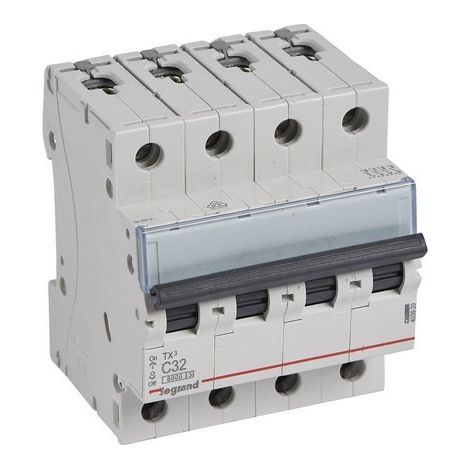 Disjoncteur TX3 6kA-C 4P 32A