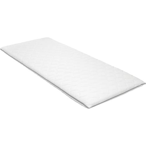 Sur-matelas 90 x 200 cm Mousse à mémoire de forme Visco 6 cm