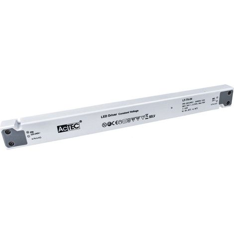 Alimentatore Ultra Slim Sottile 75W 24V Trasformatore CV Per Striscia Led In Profilato Alluminio