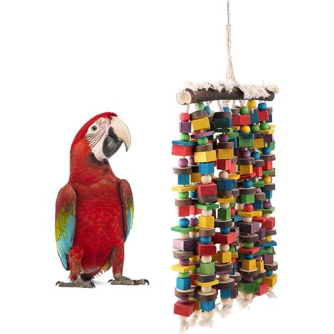 Jouet pour perroquet à mâcher, jouet suspendu pour perroquet avec crochet. (1/5)
