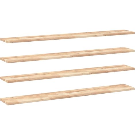 Maison Exclusive - Schweberegale 4 Stk. 140x20x2 cm Massivholz Ak (1/5)