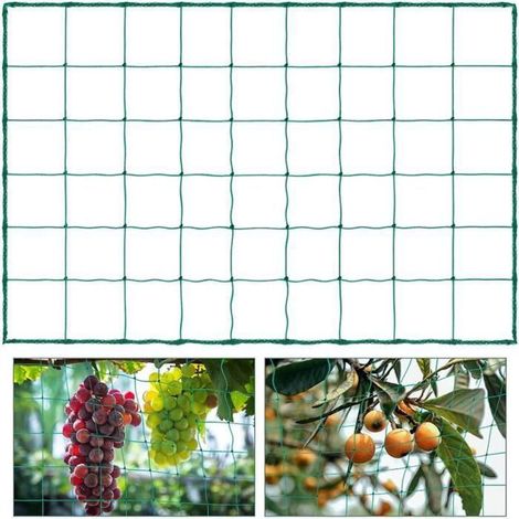 Filet à Plantes GrimpantesFilet de JardinFilet d'Escalade pour Plantes18 x 36m Filet de TreillisFilet à Ramer TREILLE (1/5)