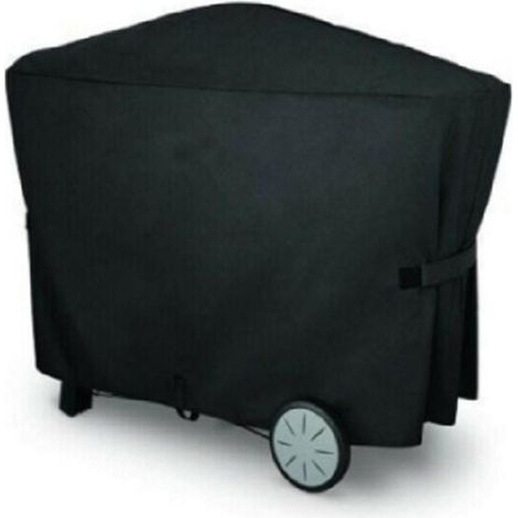 Housse Pour Grill À Gaz - Tissu Oxford 210D Imperméable UV Résistant - Adaptée Aux Modèles Weber Q2000 Q3000 - Dimensions 112 x 64 x 96 cm - 1 Pièce