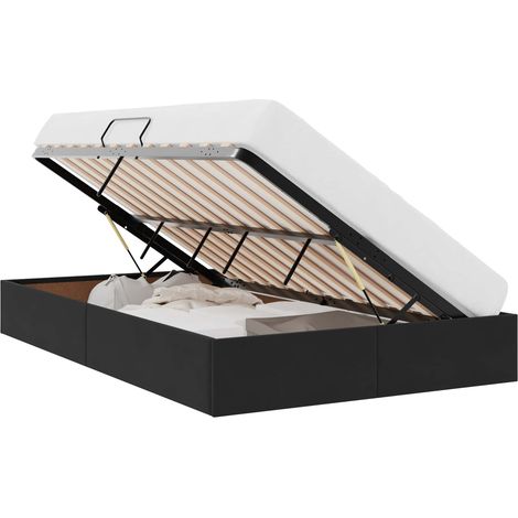Maison Exclusive - Letto ottomano con archiviazione Nero 120 x 190 cm Velluto