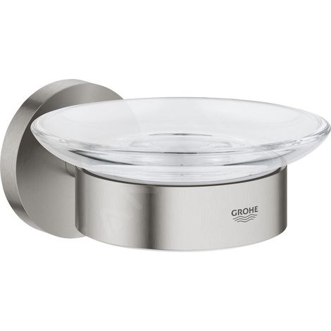 Grohe QuickFix Start - Porte-savon avec support, verre/supersteel 41193DC0 (1/2)