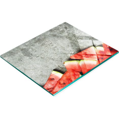 Küchen-Servierbrett aus gehärtetem Glas mit Wassermelonenmotiv, 60 x 52 cm (1/5)