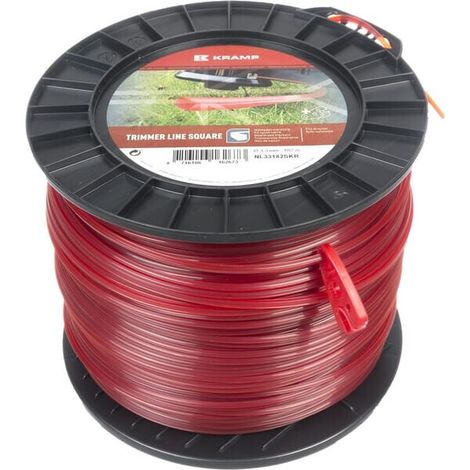 Filo decespugliatore diametro 3.3 mm 182m quadrato rosso UNIVERSALE NL33182SKR