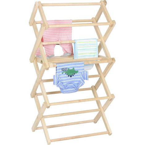 Rosvola Etendoir Linge Interieur Pliable - Mini Sechoir a Linge Robuste - Sèche Linge Extensible Plus Peu Encombrant, pour l'intérieur ou Le Camping (1/5)