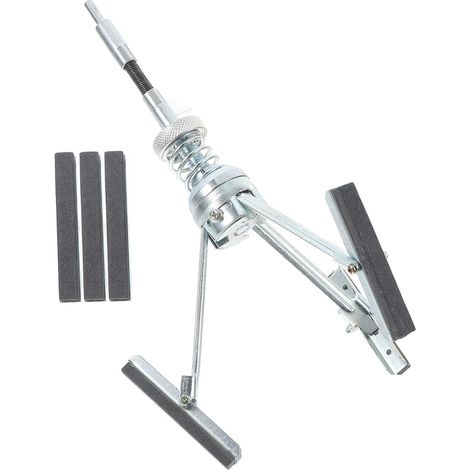 Outil de Rodage de Cylindre Facile à Utiliser en Acier Inoxydable Argenté avec Design Trois Mors pour Polissage de Surface en Usage Personnel (1/5)