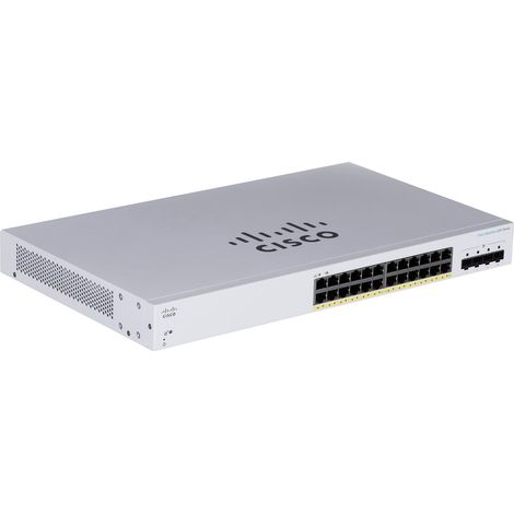 Cisco CBS220-24P-4G-EU Smart 24-port GE, PoE+ 195W, 4x1G SFP (1/5)