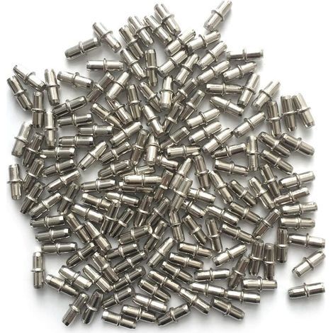 Goupilles de Support d'Étagère Ø 5mm Consoles et Taquets pour Étagères en Bois et Verre Cuisine Placard Meuble Capacité de Charge 50kg (150 Pièces) (1/4)