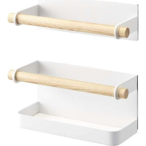 Mur Umbrella support intérieur porte parapluies métal et bois Japanese Umbrella rangement étagère pour maison blanc (1/5)