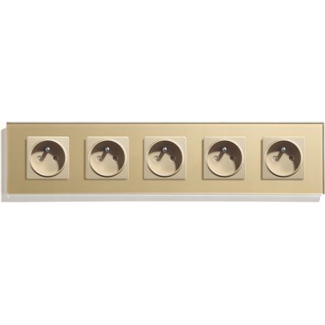 GLAS-STECKDOSE 5 BOXEN KONTAKT 16A 370mm 5F KONTAKT