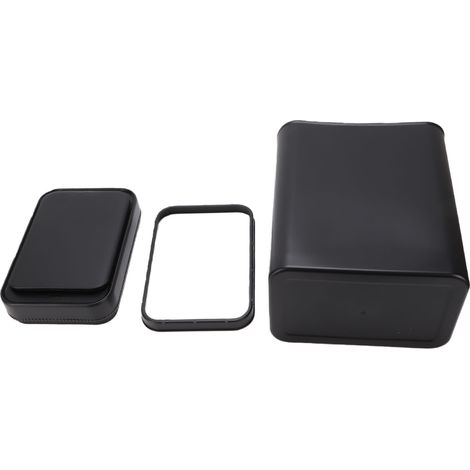 Poubelle intelligente sans contact pour salle de bain 16 L avec détecteur de mouvement automatique avec couvercle pour cuisine, bureau, salon, toilettes, chambre à coucher, noir (1/5)