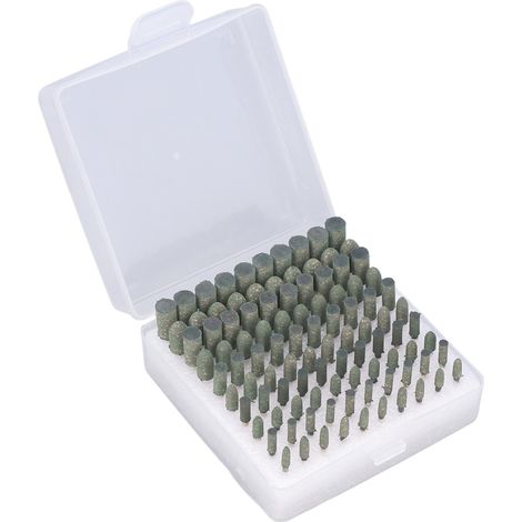 Lot de 100 Embouts de Polissage Caoutchouc pour Métal Verre, Taille Variée, Accessoires de Meulage (1/5)