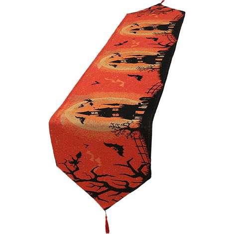 Nappe étoilée d'Halloween, nappe lavable