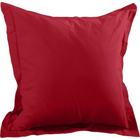 Une taie d'oreiller 65x65 cm - Rouge