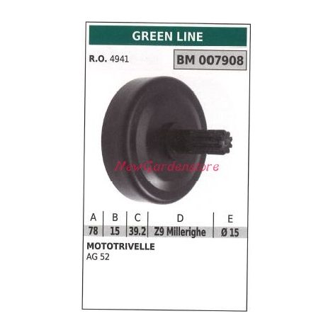 Cárter de embrague GREEN LINE desbrozadora AG 52 007908