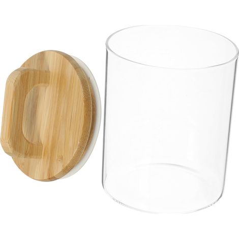 Dose en verre avec plateau bambou Luftdichter Aufbewahrungsbehälter für Küche Transparenter (1/5)