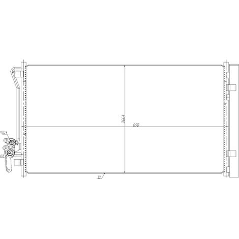 Condenseur, climatisation NRF 350479 JAGUAR J9C319710AA J9C7846 LR070458