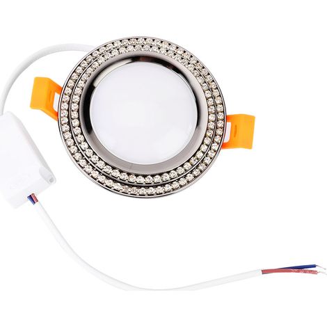 Luminaire LED encastré 7W WiFi intelligent dimmable, changement de couleur, contrôle vocal et par téléphone, AC85-265V (1/5)