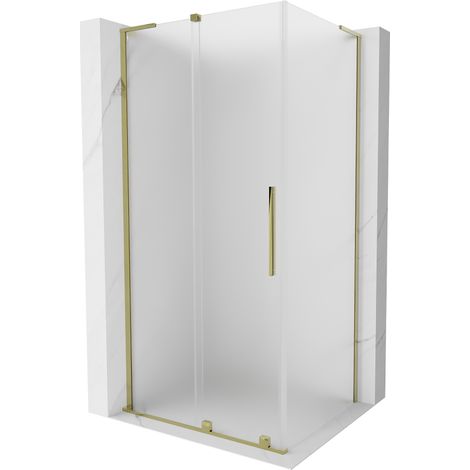 Mexen Velar L Gleittür-Duschkabine 100 x 70 cm, matt, gold - 871-100-070-33-50