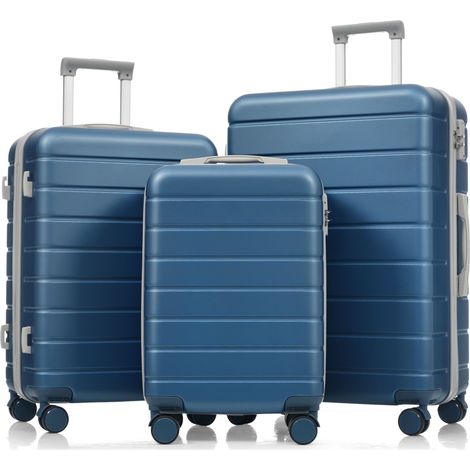 Ensemble de boîtier, bleu, pour maison et usage quotidien, ensemble M-L-XL, étui rigide en ABS, ensembles de boîtiers durables