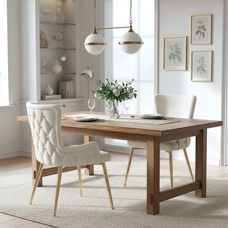 Set of 2 Luxurious Beige Velvet Dining Chairs with Gold Metal Legs for Living Room or Bedroom Lounge