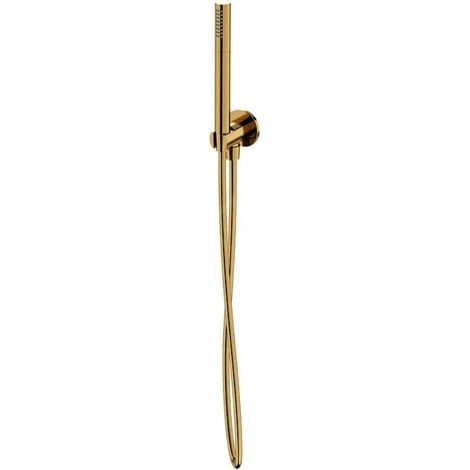 Cersanit Inverto - Set de pommeau de douche, support et flexible, doré S951-710 (1/2)