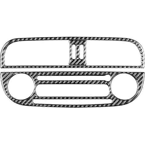 Für 2012-2015 Soft Carbon Fiber Car Center Control Abdeckung Radio CD Trim Aufkleber Innen Zubehör (1/5)