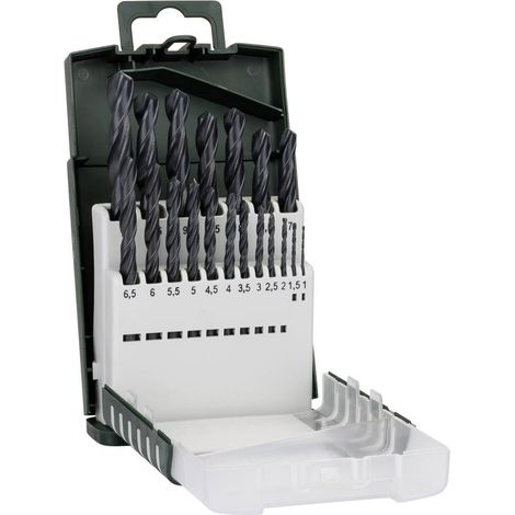 Bosch Accessories 2609255131 HSS Kit punte a spirale da metallo 19 parti forgiato DIN 338 Alberino cilindrico 1 KIT