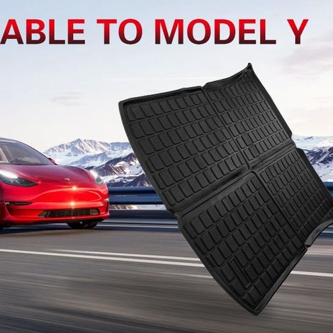 Suitable for Tesla Model 3/Y floor mats, trunk mats, waterproof tailgate mats, car accessories (1/3)