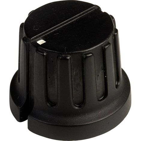 Tête de bouton rotatif SCI PN-38C (6.4mm) avec pointeur noir (Ø x H) 20.3 mm x 15.6 mm 1 pc(s) (1/2)