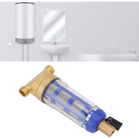 Filtre à eau domestique à rétrolavage avec interface à 4 points en cuivre pur (1/5)