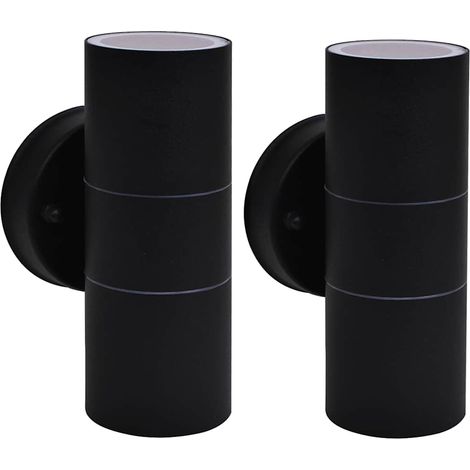 vidaXL Outdoor Wall Lights 2 pcs Stainless Steel Up/Downwards (1/3)