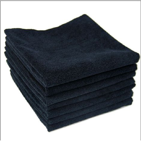 Ahlsen Paños de microfibra, toalla tipo gofre negra, paño de cocina lavable, paños de limpieza gruesos para cocina, sin pelusa, 30 cm x 30 cm, paquete de 5 (1/5)