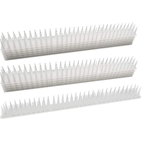 Lot de 12 pointes anti-oiseaux, répulsif oiseau, anti-escalade chat chien, barrière fenêtre rambarde clôture jardin (1/5)